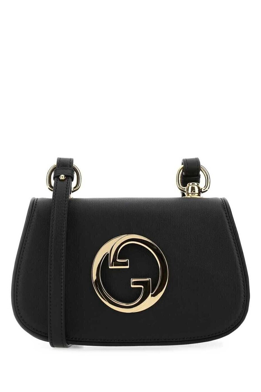 Gucci Blondie Crossbody Shoulder Bag Leather Black